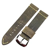 Clockwork Synergy® Dapper Collection - 26mm Buffalo Brown Suede Leather Watch Band