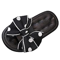 Shoes Shoes Wear Cute Slippers Bowknot Household Bottom Fashion Outer Slippers Children Princess Soft
