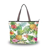 Butterfly Tote Handbag for Women with Zipper,Large Grocery Bag Shopping Bag