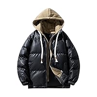 Winter Jackets for Men Puffer Jacket Lightweight Winter Coats Lightweight Stand Collar Puffer Jacket with Zipper