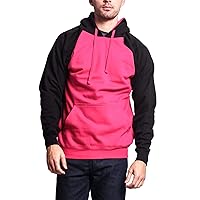 G-Style USA Premium Heavyweight Contrast Raglan Sleeve Pullover Hoodie Sweatshirt
