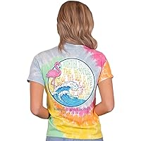 Simply Southern Mightier Than The Waves Tie Dye Women's Shirt