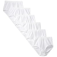 Fruit of the Loom Women's Eversoft Cotton Brief Underwear, Tag Free & Breathable, Available in Plus Size