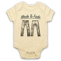 Unisex-Babys' Made to Fade Denim Jeans Baby Grow