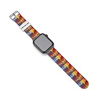 Colorful Paint Silicone Iwatch Straps 38mm/40mm 42mm/44mm Replacement Quick Release Watch Band