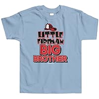 Threadrock Little Boys' Little Fireman Big Brother Toddler T-Shirt