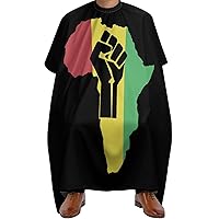 African Roots Black Power Adult Barber Cape Professional Salon Hairdressing Apron Printed Hair Cutting Cape