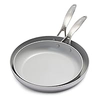 GreenPan Venice Pro Tri-Ply Stainless Steel Healthy Ceramic Nonstick 10