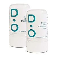 100% Natural, Crystal Deodorant Stick, 4.25 Oz, No Aluminum Chlorohydrate, Parabens, Propyls, or Other Chemicals (2 Pack)