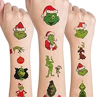 12 Sheets Christmas Temporary Tattoos for Kids, Christmas Party Decorations Winter Christmas Party Supplies for Kids Boys Girls Fake Tattoos Stickers Xmas Party Favors Gifts Holiday Tattoos