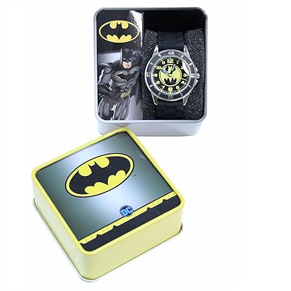 Accutime Kids Batman Analog Quartz Watch for Boys, Girls & Adults All Ages