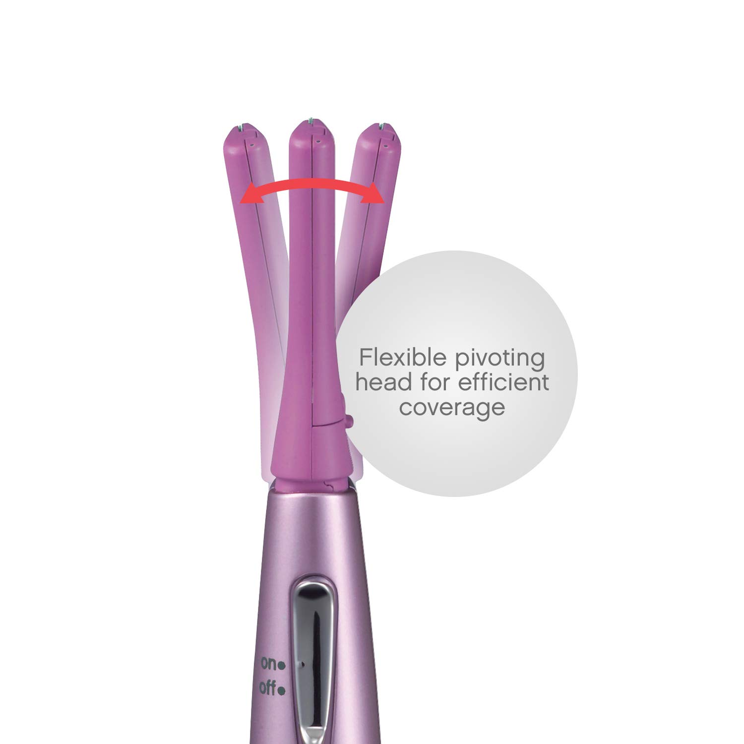 Panasonic Women’s Facial Hair Remover and Eyebrow Trimmer with Pivoting Head, Includes 2 Gentle Blades for Brow and Face and 2 Eyebrow Trim Attachments, Battery-Operated – ES2113PC