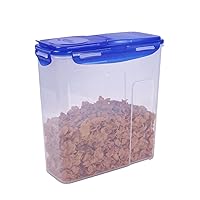 LOCK & LOCK Easy Essentials Food lids (flip-top) / Pantry Storage/Airtight containers, BPA Free, top-16.5 Cup-for Cereal, Clear