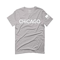 City of Chicago Classic Design Illinois for Men T Shirt