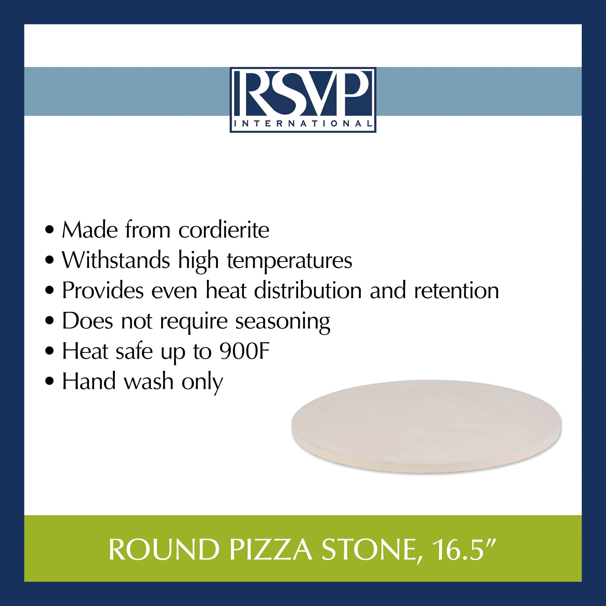 RSVP International Pizza Tool Kitchen Collection, Round, 16.5