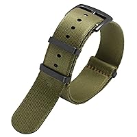 20mm 22mm NATO Nylon Fabric Watch Band Sport Military Parachute Strap Watchband Bracelet for Seiko/Omega/Rolex 300 (Color : B01, Size : 22mm)