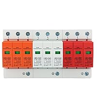 AC SPD Surge Protector Low Voltage Distribution Household Arrester Lightning Device 3P 10KA~20KA Switch Module 1PCS (Size : 3P 385V AC, Color : 20-40KA(White))