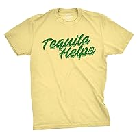 Mens Tequila Helps Tshirt Funny Mexico Drinking Taco Tuesday Margarita T Shirt