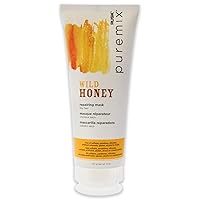 RUSK PUREMIX Wild Honey Repairing Mask for Dry Hair, 6 Oz, Formulated with Honey & Natural Antioxidants to Smooth, Deeply Moisturize and Repair Damaged Hair Cuticle Layer