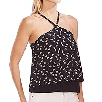 Vince Camuto Womens Printed Halter Tank Top