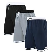 2/3 Pack Active Athletic Shorts for Men, Basketball Shorts with Pockets