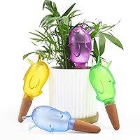 Self Watering Spikes Plant Watering Devices for Plant Growth Self Watering Planter Insert Cute Bird Watering Stakes 4 Packs