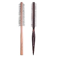 Small Round Brush for Short Hair, 1 Inch & Mini Round Hair Brush, 1 Inch