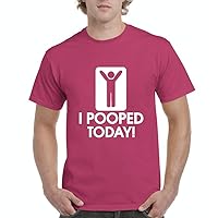 I Pooped Today! Birthday Gifts Fashion People Couples Gifts Men's T-Shirt Tee Small Heliconia Pink