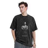 Henry Cavill T Shirt Men's Oversized Cotton Vintage Basic Tees Unisex Short Sleeve Casual Streetwear Tee Tops