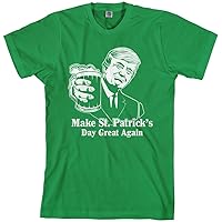 Threadrock Men's Trump Make St. Patrick's Day Great Again T-Shirt
