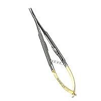 German Grade CASTROVIEJO Round Micro Minor Surgery Needle Holder 6 Inches Straight TIP Surgical Instruments CYNAMED