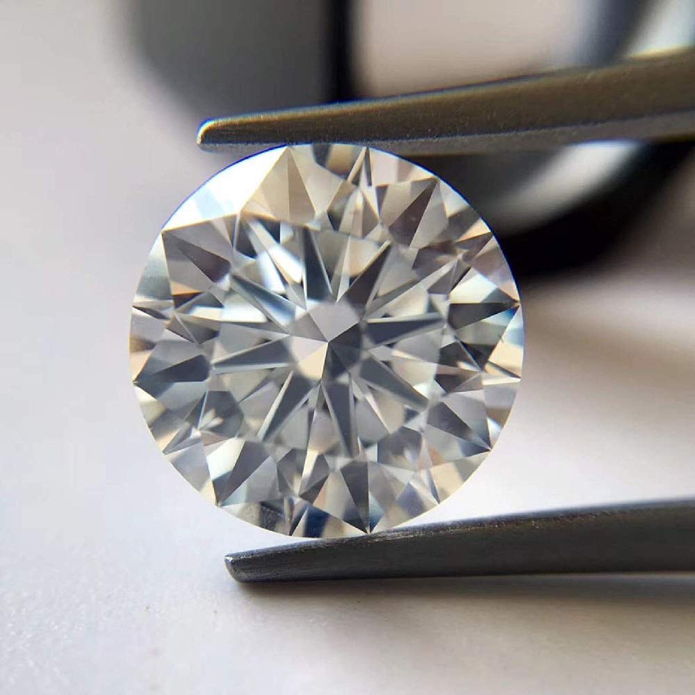 GEMHUB CVD Loose Diamond 0.83 Carat White-J Color 6.00 mm Size Round Brilliant Lab Grown Diamond