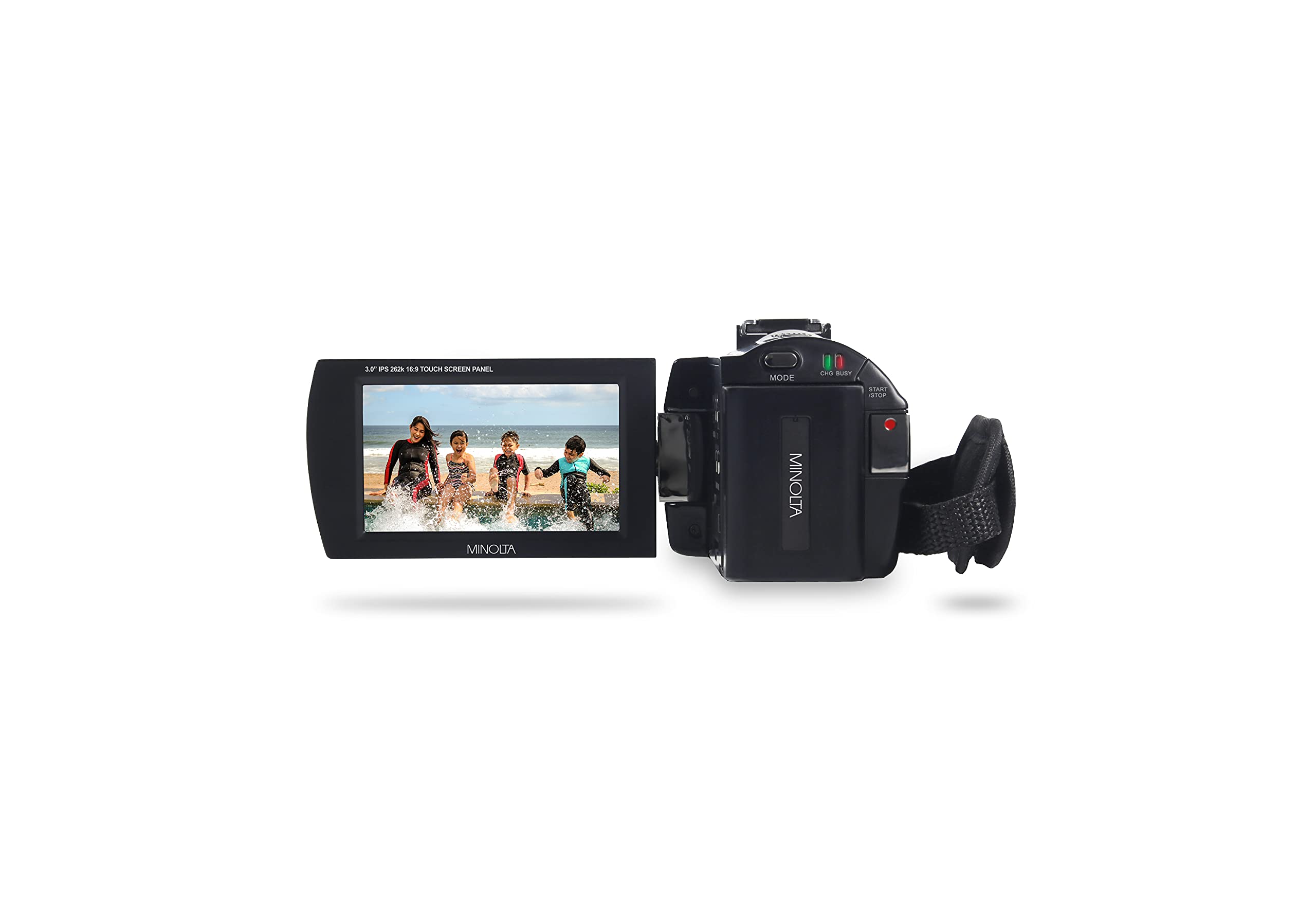 Minolta 2K Ultra HD Camcorder with Infrared Night Vision MN2K10NV, Black