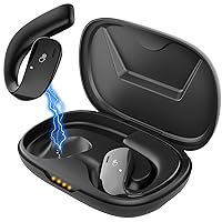 Open Ear Headphones - Wireless 5.3 Bluetooth Headphones with 40H Playtime, True Wireless Open Ear Earbuds with Immersive Premium Sound, HD Mic Sweatproof Sport Headphones for Running & Workouts