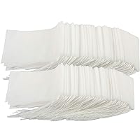 Tea Filter Bags for Loose Tea, 200pcs Disposable Empty Loose Leaf Tea Bags (2.76 x 3.54 inch, 3.15 x 3.94 inch)