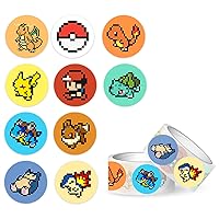 Pixel Dot Stickers Encouraging Stickers (1000Pcs) Gifts Merch Cute Cartoon Sticker for Laptop Water Bottle Phone Accessory Car Bumper Window Helmet Decor Teens