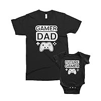 Gamer Dad & Future Gamer | Father Baby Son Daughter Matching Family Shirts Set