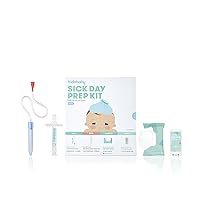 Frida Baby Sick Day Prep Kit | Sick Baby Essentials, Allergy Relief Set Includes NoseFrida Nasal Aspirator, MediFrida Pacifier Medicine Dispenser, Breathefrida Vapor Rub, Snot Wipes