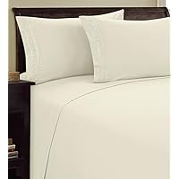 1500 Thread Count 3-Line Egyptian Quality Microfiber Luxurious Silky Soft Wrinkle & Fade Resistant 4 pc Sheet Set, Deep Pocket Up to 16