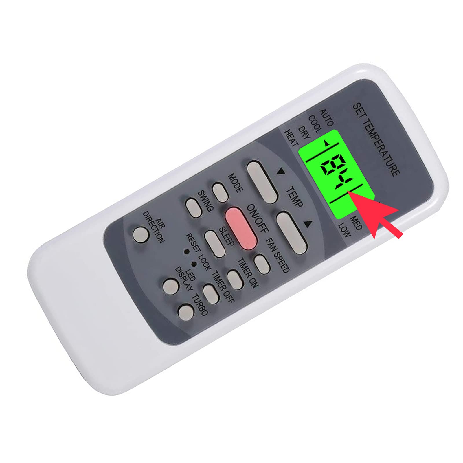 YAOHUIMI Replacement Replacement Remote Control for Casper RG66/67BGEF A/C Air Conditioner