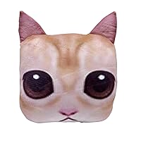 13-in Imitation Cardboard Cat Plush Pillow, Cartoon Animal Stuffed Plush Toy, Sofa Bedroom Bed Plush Decor, for Game Fans and Friends Beautifully Gifts