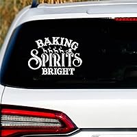 Baking Spirits Bright Decal Vinyl Sticker for Car Trucks Van Walls Laptop Window Boat Lettering Automotive Windshield Graphic Name Letter Auto Vehicle Door Banner Vinyl Inspired Decal 3in.
