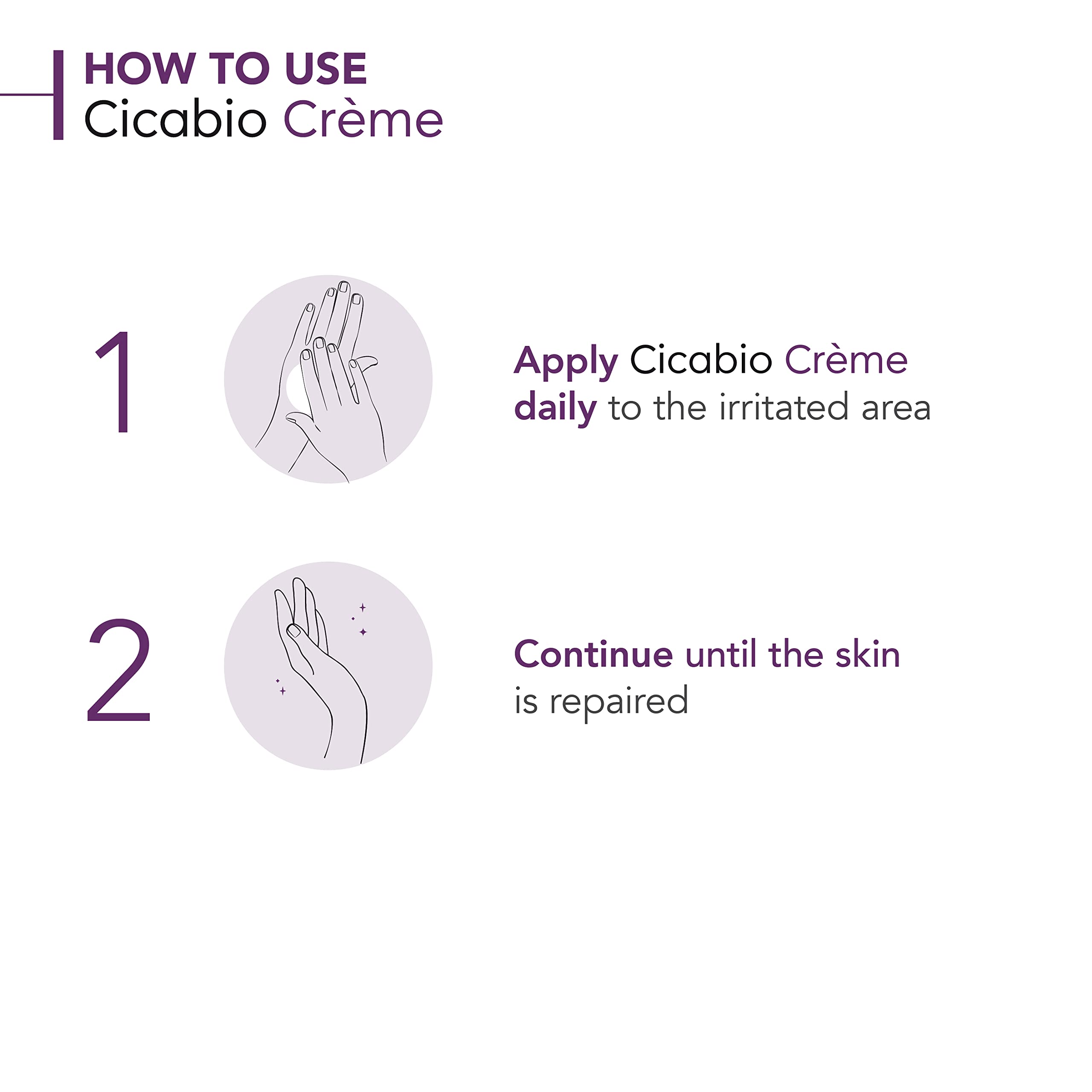 Bioderma - Cicabio - Face Body Cream - Soothing and Renewing Cream - Hydrates, Restores and Soothes the Skin - for Dry Skin Irritations 1.35 Fl Oz (Pack of 1)