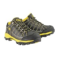 MBM9120 Men's Black and Yellow Water and Frost Proof Leather Outdoor Lace-Up Shoes - 10