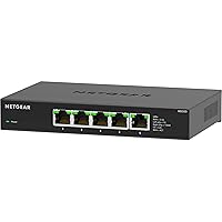 NETGEAR 10-Port Gigabit/10G Ethernet Unmanaged Switch (GS110MX) - with 8 x  1G, 2 x 10G/Multi-gig, Desktop, Wall or Rackmount, and Limited Lifetime