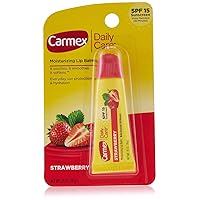 Carmex Daily Care Lip Balm Strawberry SPF 15 0.35 oz (Tube in Blister Pack)