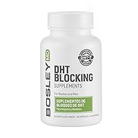 BosleyMD Healthy Hair Growth Supplements with DHT Blockers for Women and Men for Thicker, Fuller, Stronger Hair, 1-2 Month Supply