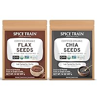 SPICE TRAIN, Flax Seed(397g) + Chia Seeds (397g)