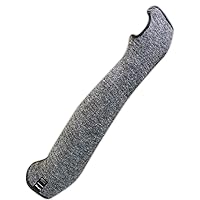 MAGID AXB183ST CutMaster Aramax Knit Sleeves with Thumb Slot (1 Sleeve),Black
