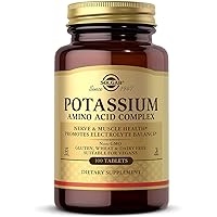Potassium Amino Acid Complex, 100 Tablets - Nerve & Muscle Health - Promotes Electrolyte Balance - Non-GMO, Vegan, Gluten Free, Dairy Free, Kosher - 100 Servings